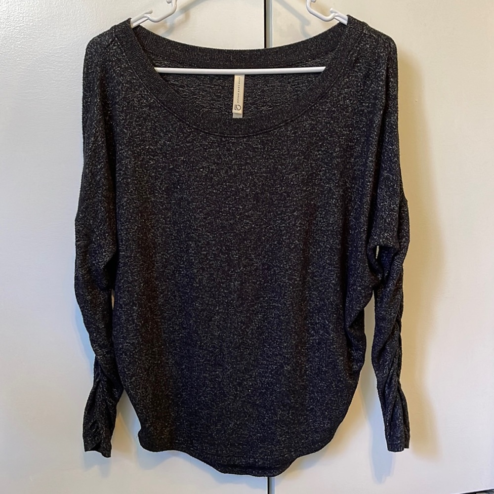 black/grey heather soft shirt